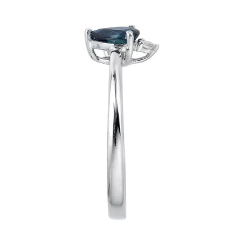 SAPPHIRE Ring 10K WHITE GOLD