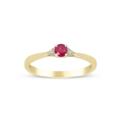 RUBY Ring 10K YELLOW GOLD