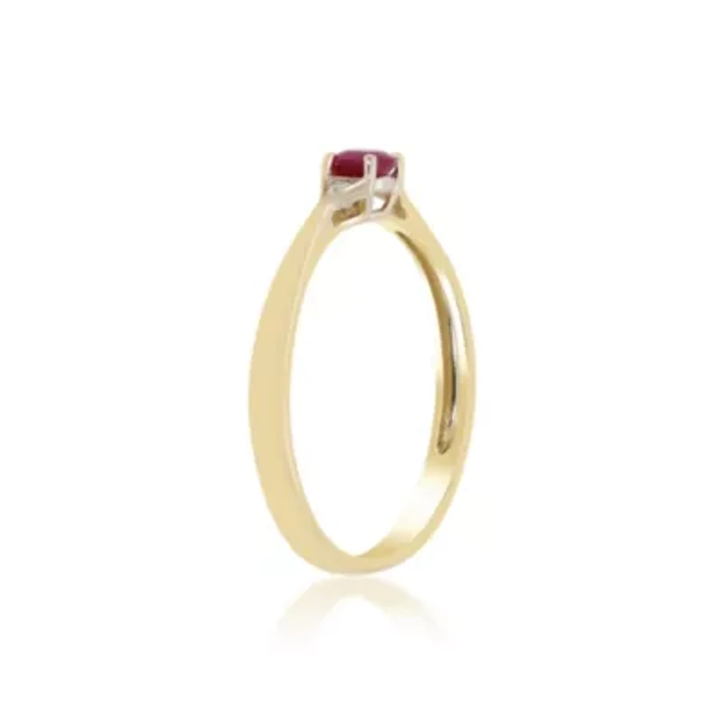RUBY Ring 10K YELLOW GOLD