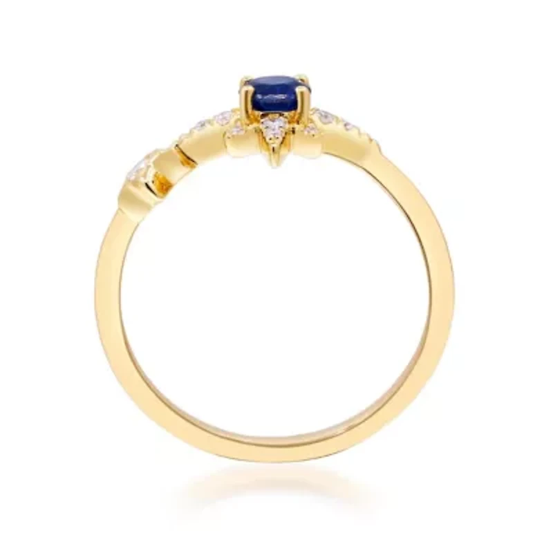 SAPPHIRE Ring 10K YELLOW GOLD