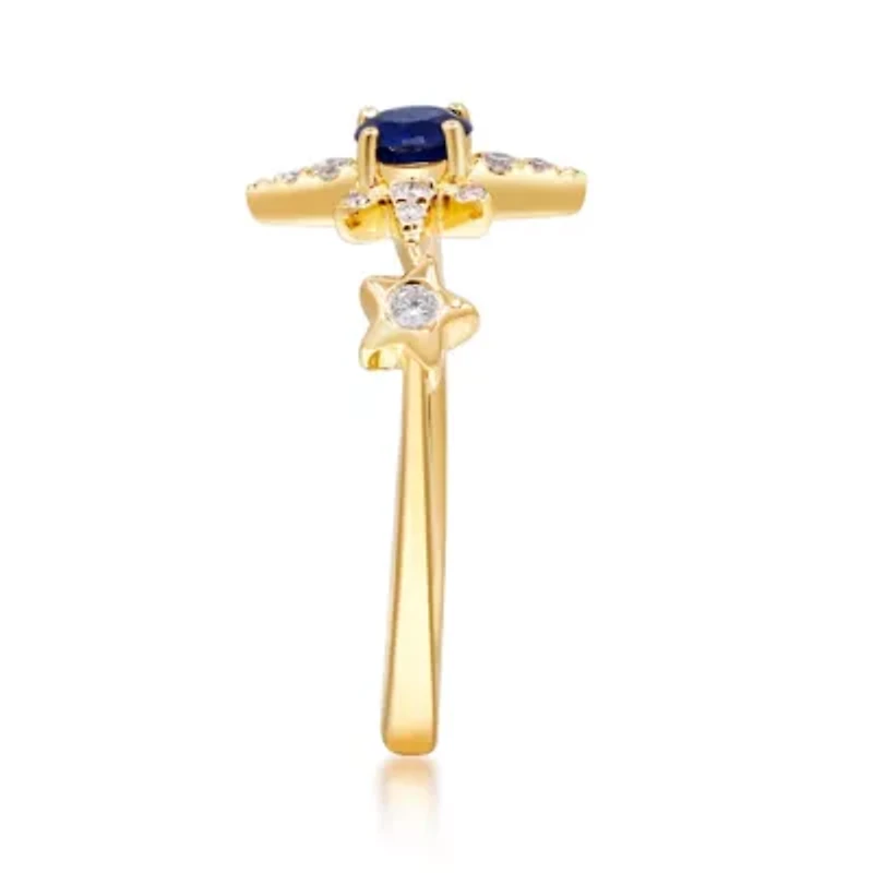 SAPPHIRE Ring 10K YELLOW GOLD