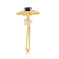 SAPPHIRE Ring 10K YELLOW GOLD
