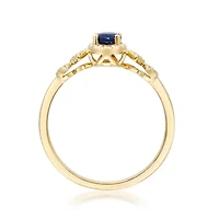 SAPPHIRE Ring 10K YELLOW GOLD