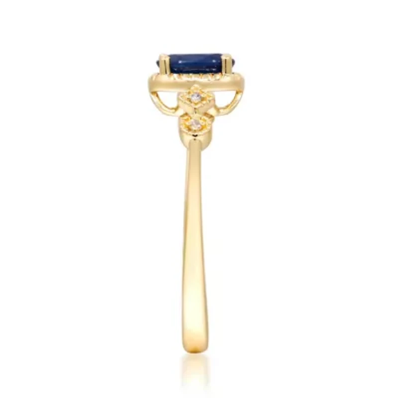 SAPPHIRE Ring 10K YELLOW GOLD