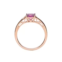 RHODOLITE Ring 10K ROSE GOLD
