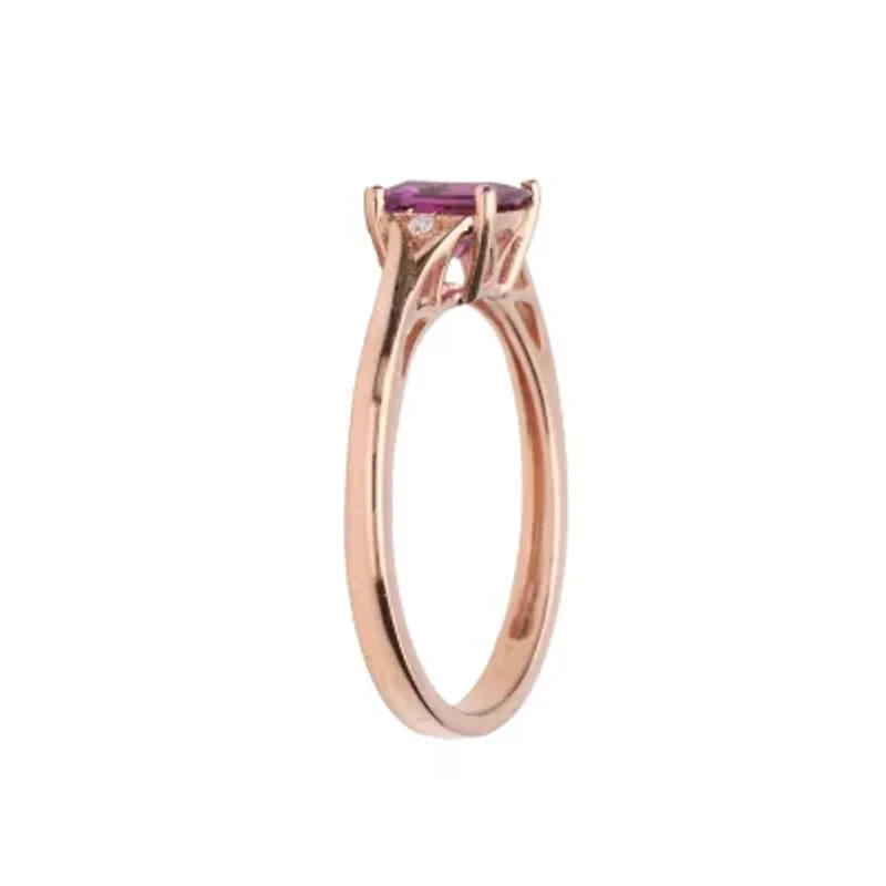 RHODOLITE Ring 10K ROSE GOLD