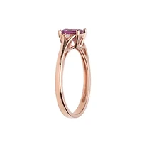 RHODOLITE Ring 10K ROSE GOLD