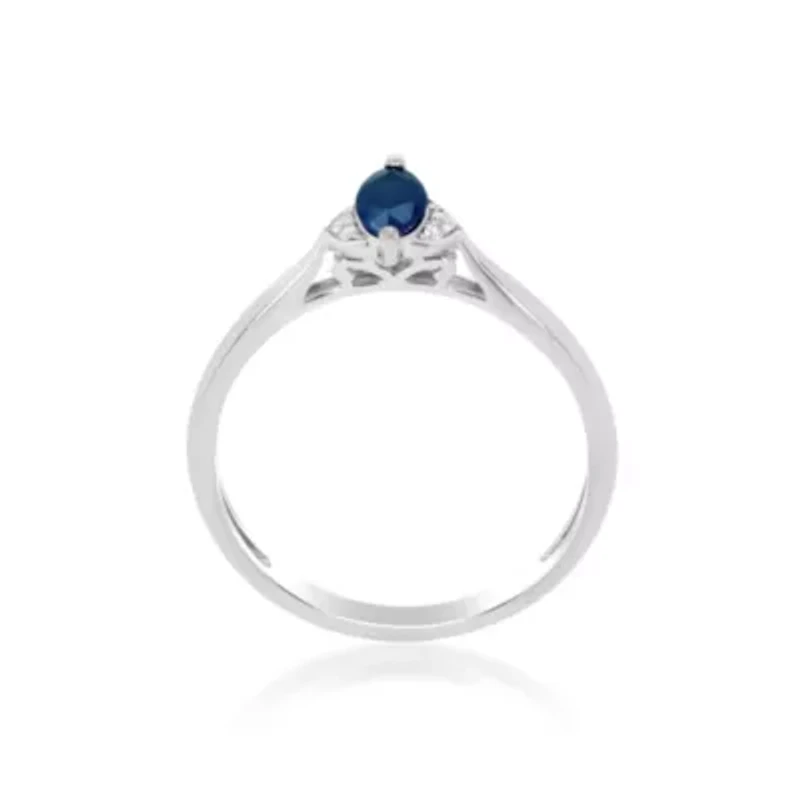 SAPPHIRE Ring 10K WHITE GOLD