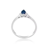 SAPPHIRE Ring 10K WHITE GOLD