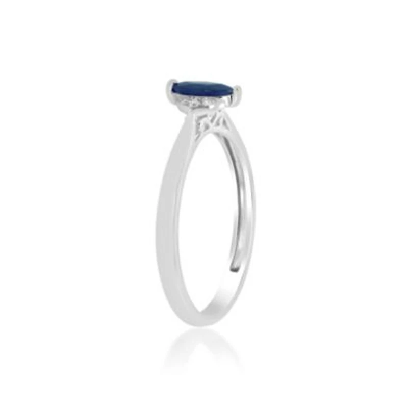 SAPPHIRE Ring 10K WHITE GOLD