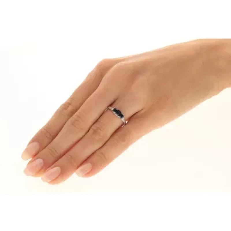 SAPPHIRE Ring 10K WHITE GOLD