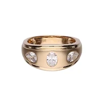 LAB Created GROWN DIAMOND Ring 14K YELLOW GOLD
