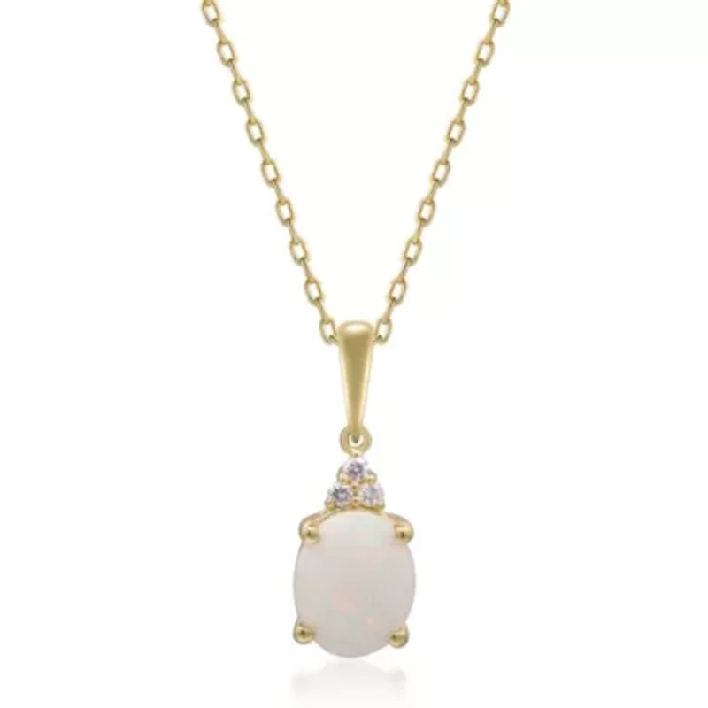 OPAL Pendant in 10K ROSE GOLD