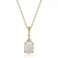 OPAL Pendant in 10K ROSE GOLD