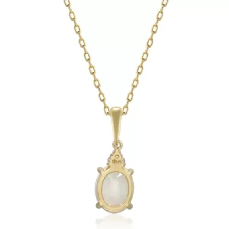 OPAL Pendant in 10K ROSE GOLD