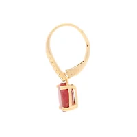 RUBY Earrings in 10K YELLOW GOLD