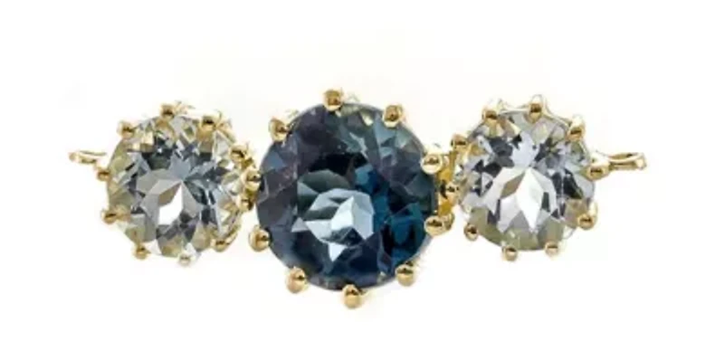 BLUE TOPAZ Bracelet in 10K YELLOW GOLD