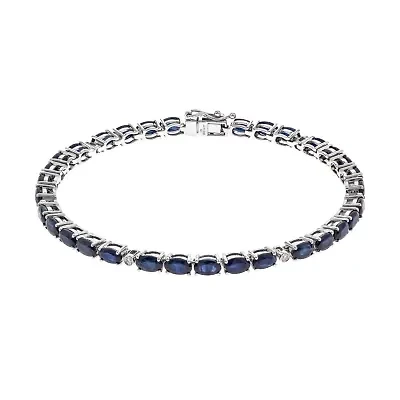 SAPPHIRE Bracelet in 10K WHITE GOLD