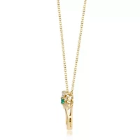 EMERALD Pendant in 10K YELLOW GOLD