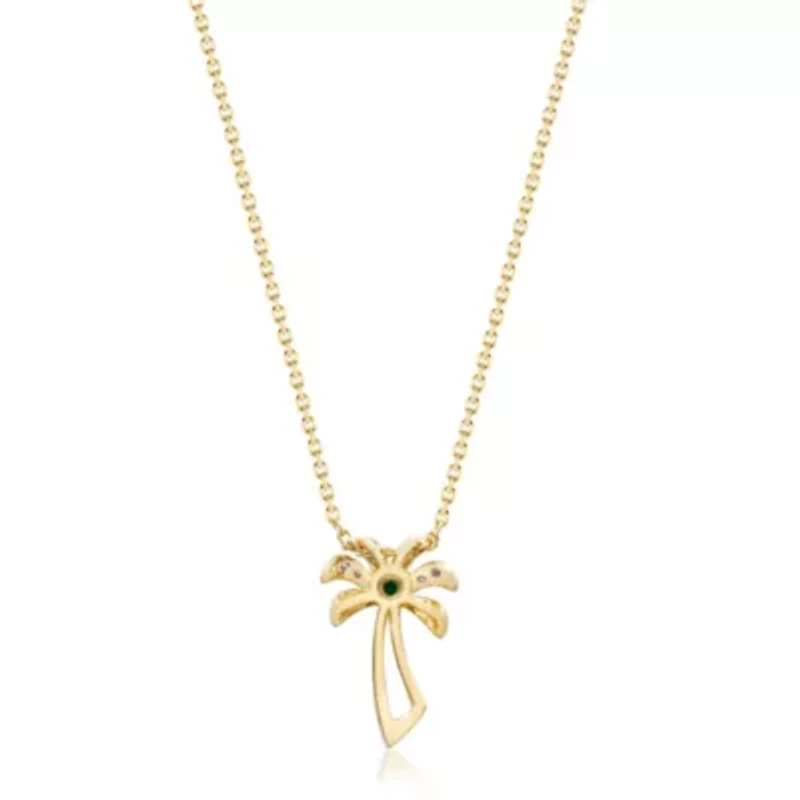 EMERALD Pendant in 10K YELLOW GOLD