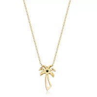 EMERALD Pendant in 10K YELLOW GOLD
