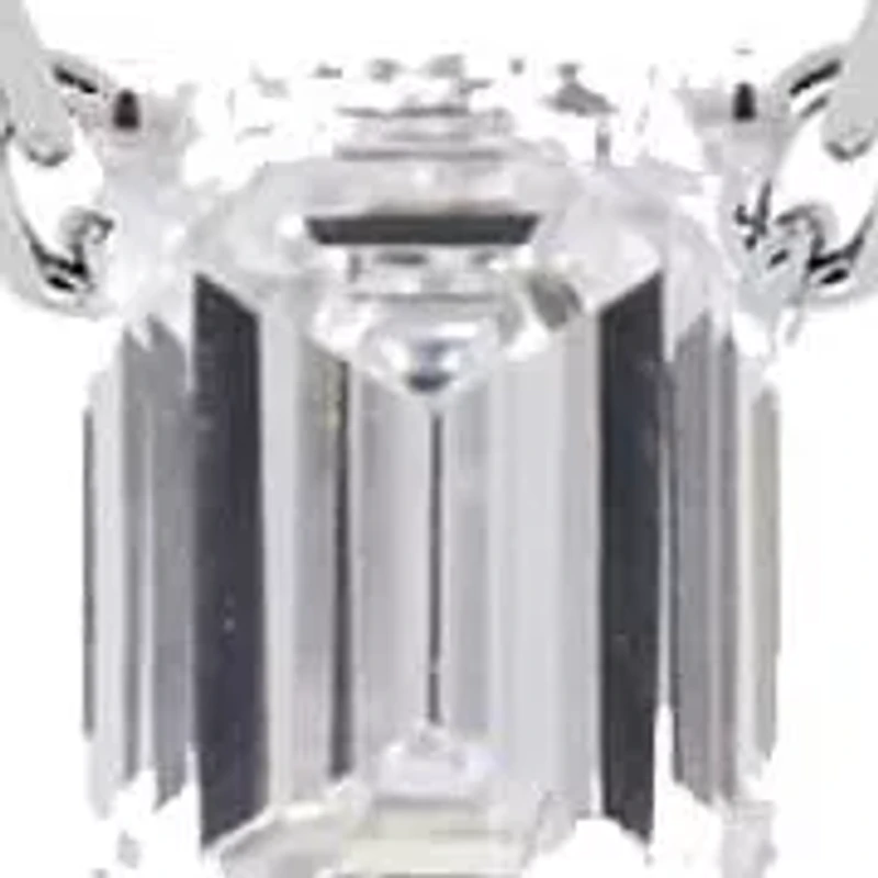 Lab Created LAB GROWN DIAMOND Pendant in 14K WHITE GOLD