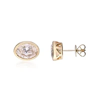 Lab Created LAB GROWN DIAMOND Earrings in 14K YELLOW GOLD