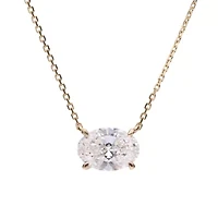 Lab Created LAB GROWN DIAMOND Necklace in 14K YELLOW GOLD