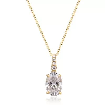 Lab Created LAB GROWN DIAMOND Pendant in 14K YELLOW GOLD