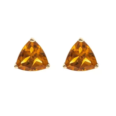 Citrine Earrings in 14K Yellow Gold