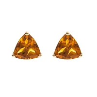 Citrine Earrings in 14K Yellow Gold
