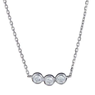 DIAMOND Necklace in 10K WHITE GOLD