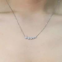 DIAMOND Necklace in 10K WHITE GOLD