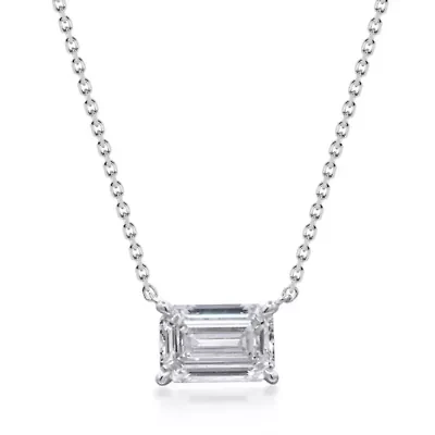 Lab Created LAB GROWN DIAMOND Necklace in 14K WHITE GOLD