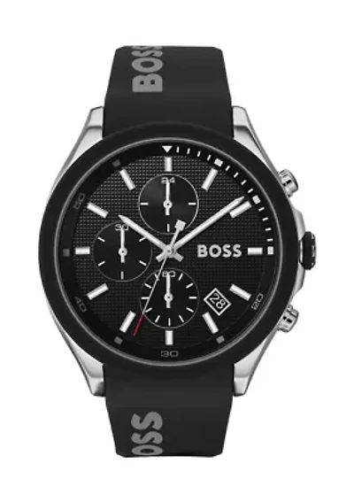 Velocity Black Strap Watch