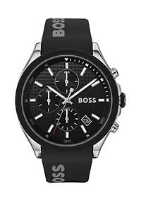 Velocity Black Strap Watch