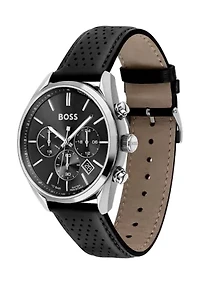 Champion Black Strap Watch