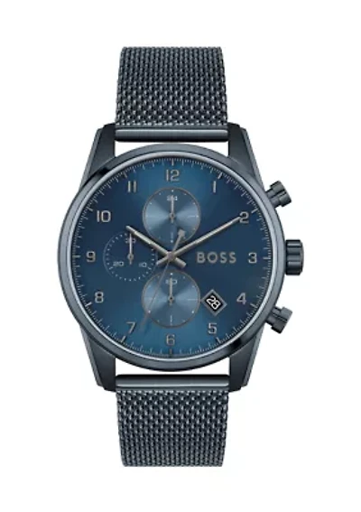 Sky Master Blue Strap Watch