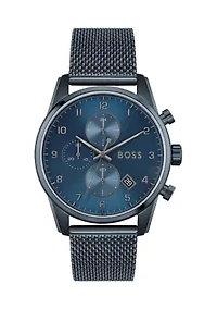 Sky Master Blue Strap Watch