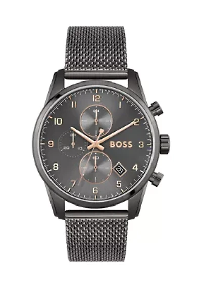 Skymaster Gray Strap Watch