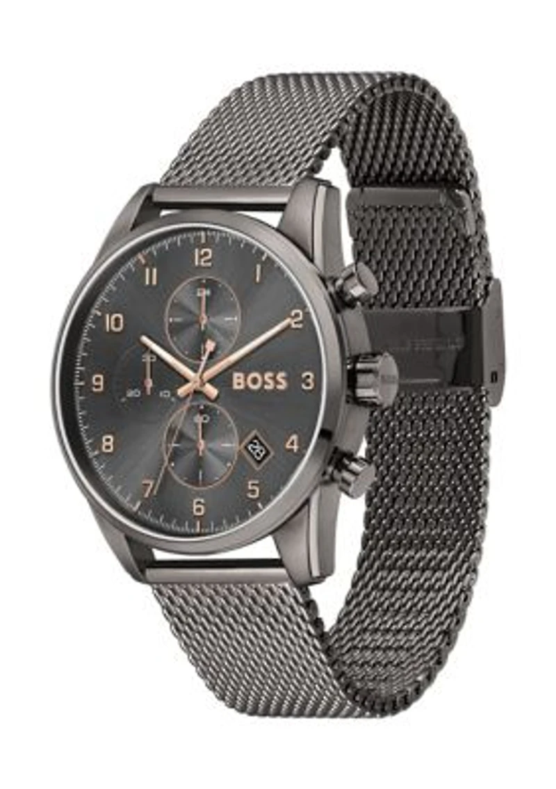 Skymaster Gray Strap Watch