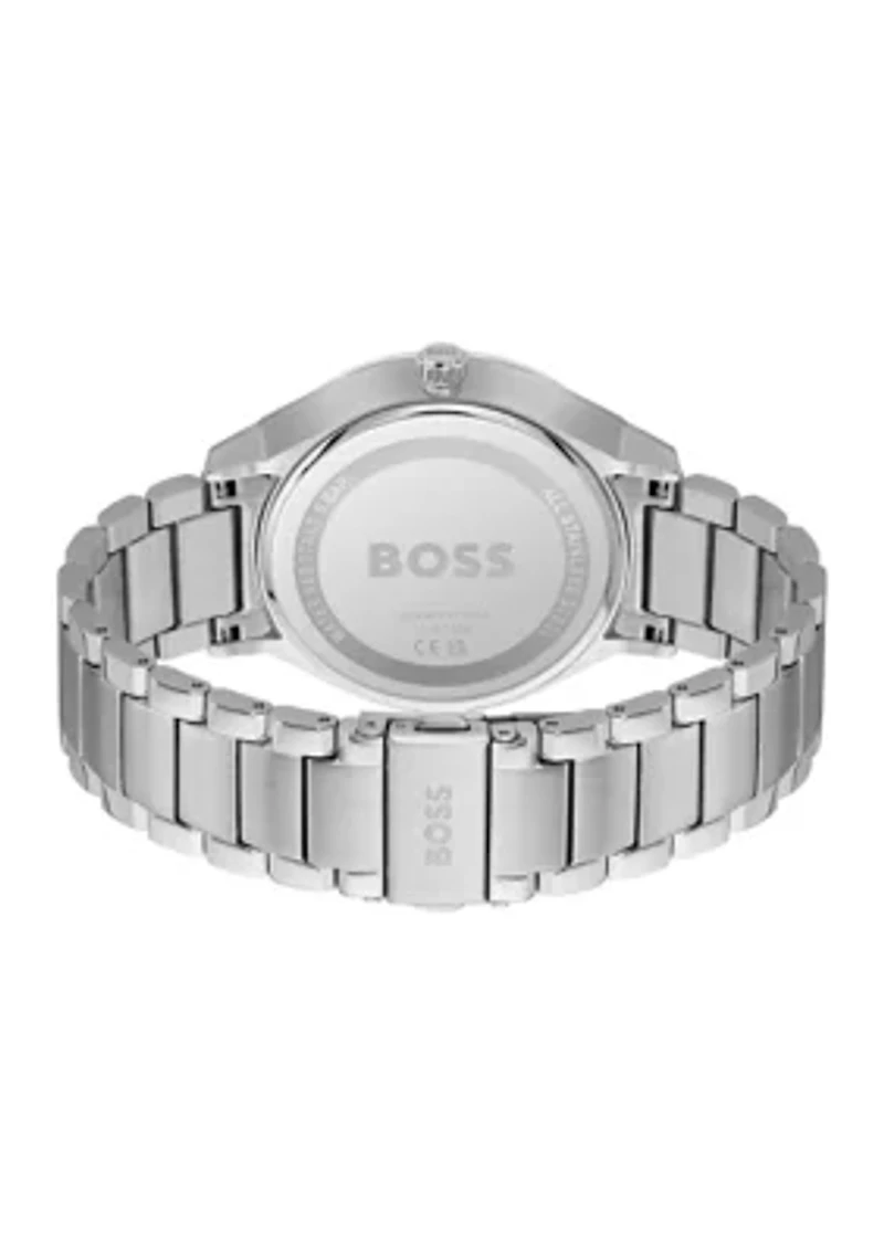 Tyler Silver Bracelet Blue Dial Watch