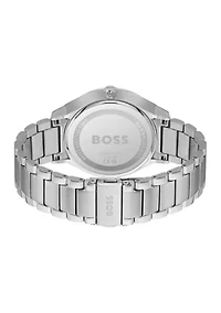 Tyler Silver Bracelet Blue Dial Watch