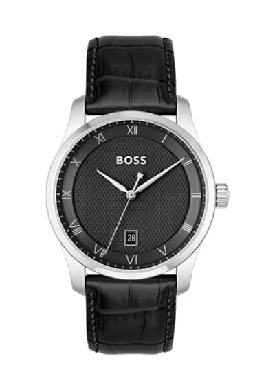Principle Black Strap Watch