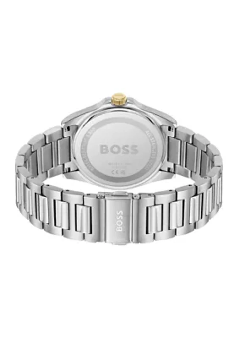 Strike Silver Bracelet Green Dial Watch