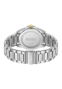 Strike Silver Bracelet Green Dial Watch