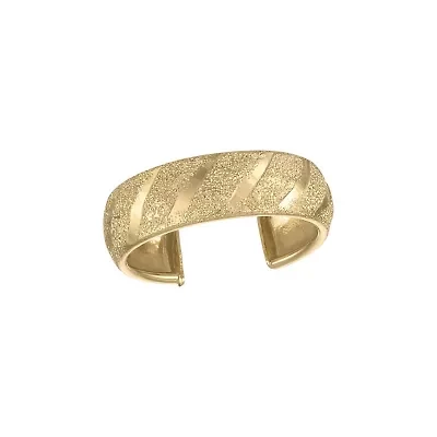 10KT SOLID GOLD 5MM WIDE TOE RING
