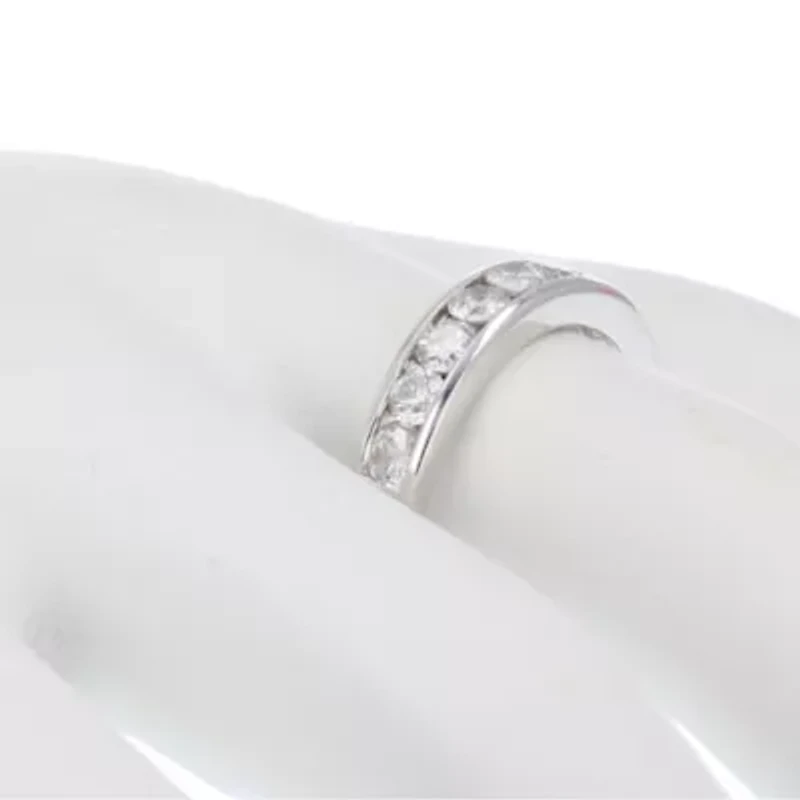 ct. t.w. Diamond Wedding Band Half Eternity 14K White Gold