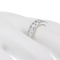 ct. t.w. Diamond Wedding Band Half Eternity 14K White Gold
