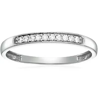 1/10 ct. t.w. Diamond Wedding Band 10K White Gold